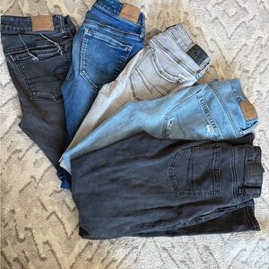 Womens American Eagle Jeans Lot Of 5